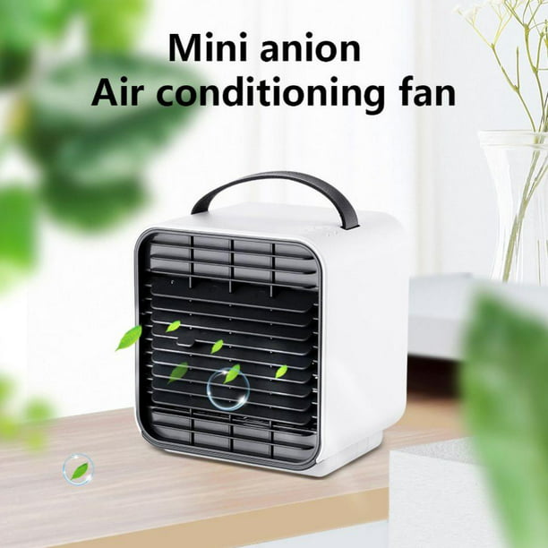 Portable Air Conditioner,Personal Air Cooler Personal Evaporative Air Cooler Quiet Desk Fan with 3-Speed Cordless Rechargeable 3 in 1 Humidifier Misting Fan with Handle for Room Office Home Travel 